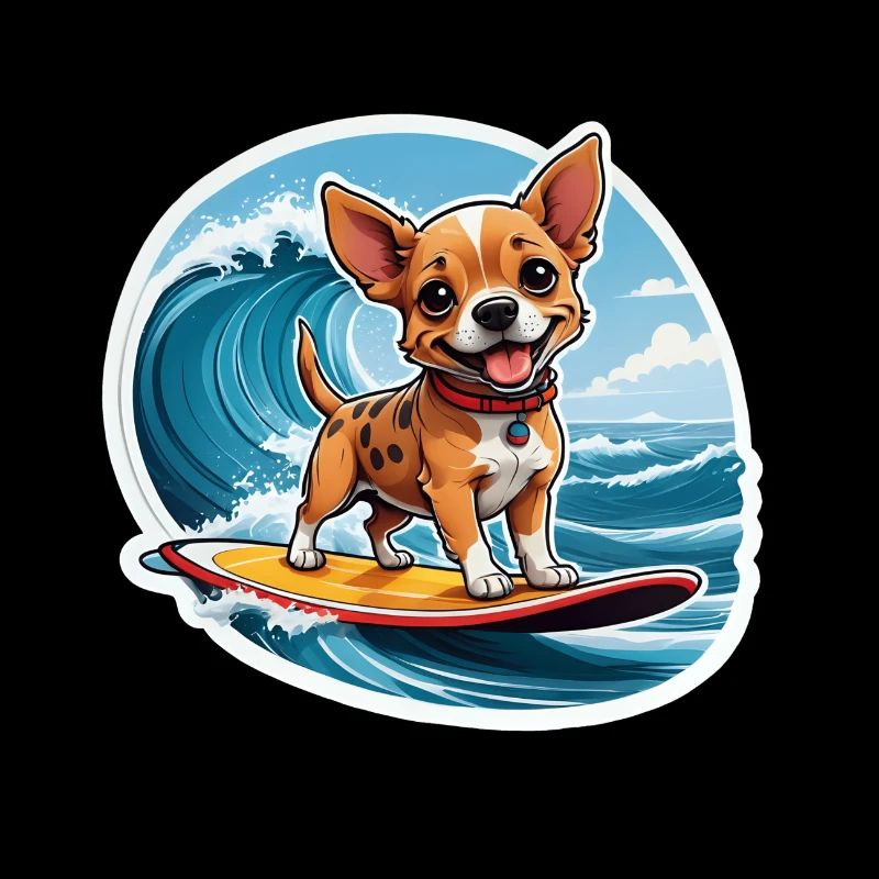 Chihuahua Surfer Fun