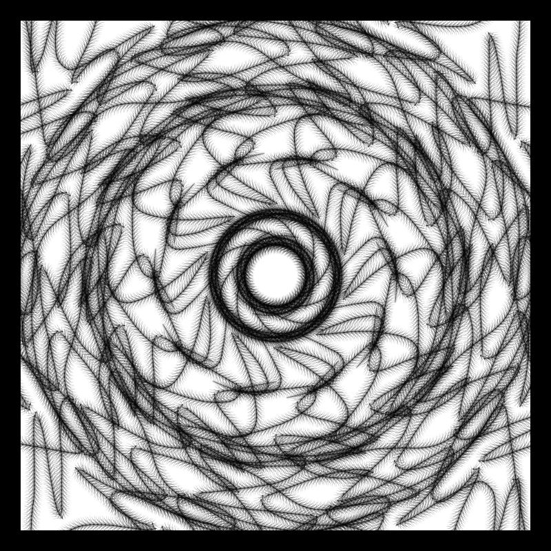 Black and white geometric design