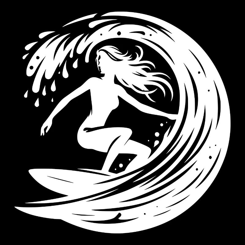 Surfeur sportif avec planche de surf dans un tunnel à vagues