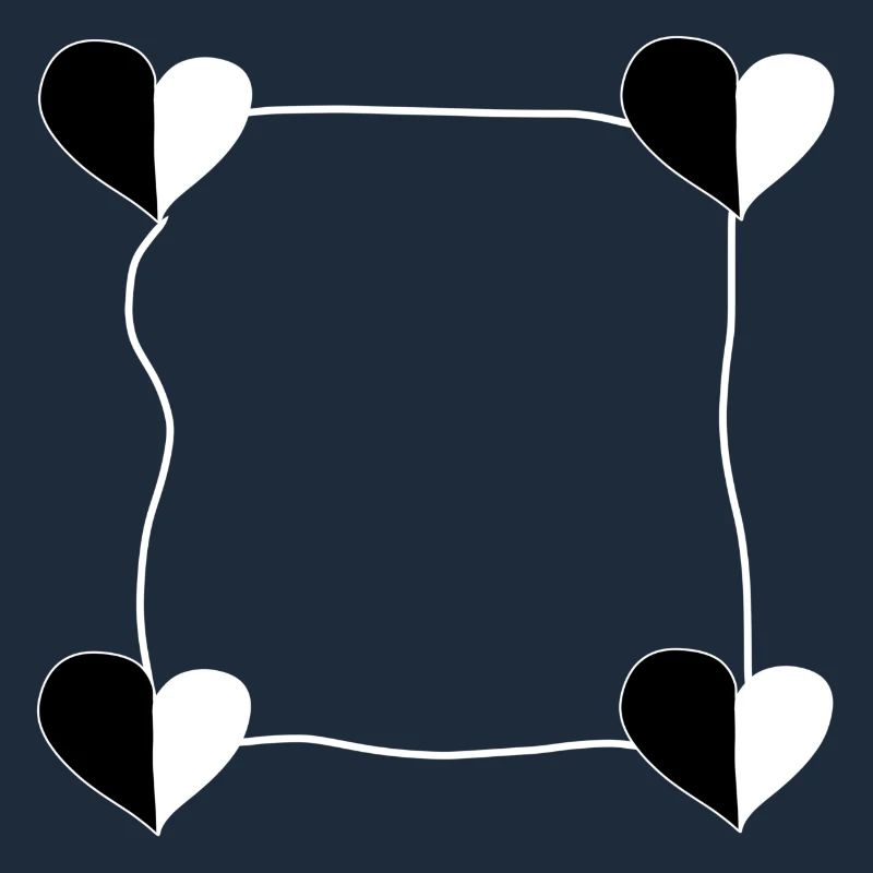 Four Hearts Frame