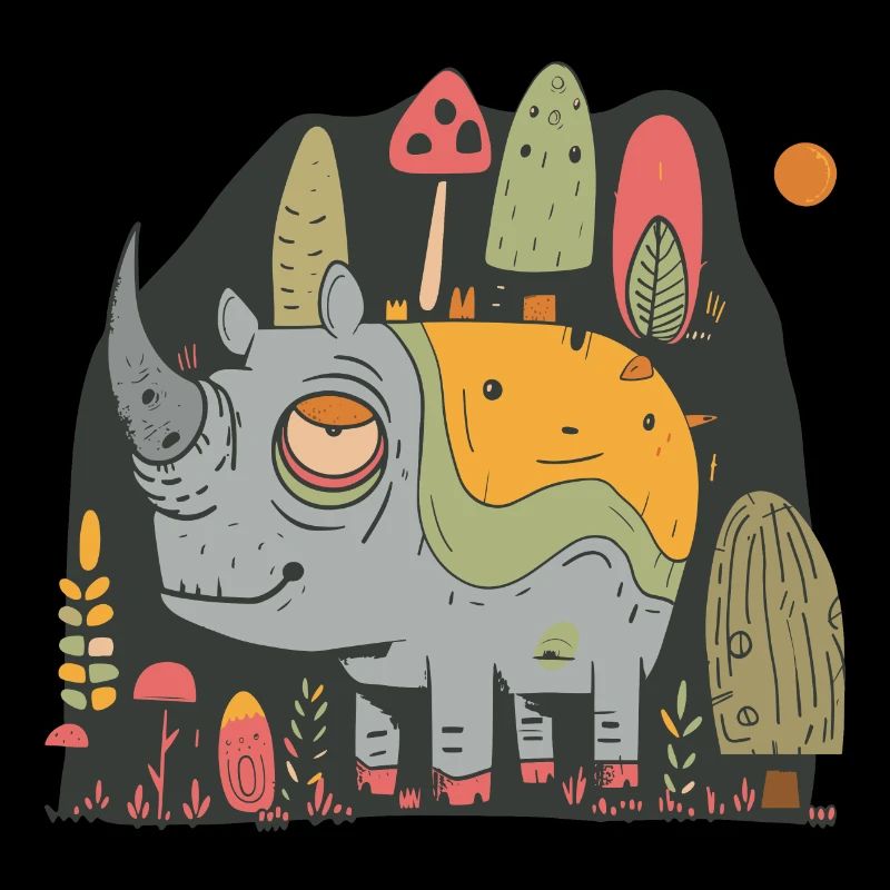 Rhinocéros fatigué | © M2-D2