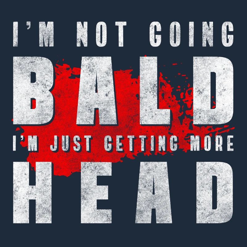 Glatze Mann Bart Haar