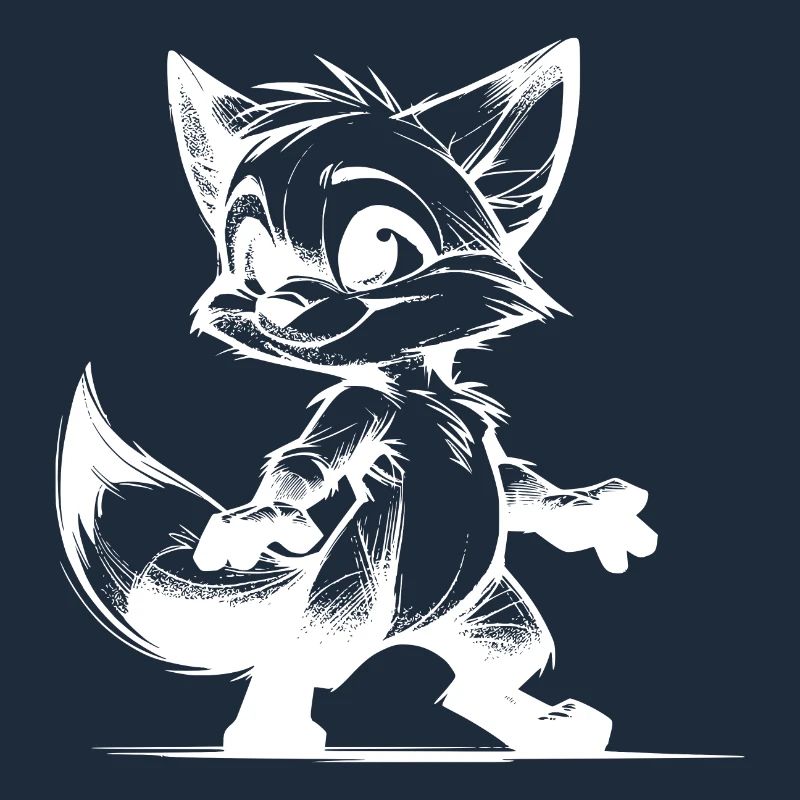 Little Fox Baby Fox Drawing Sketch
