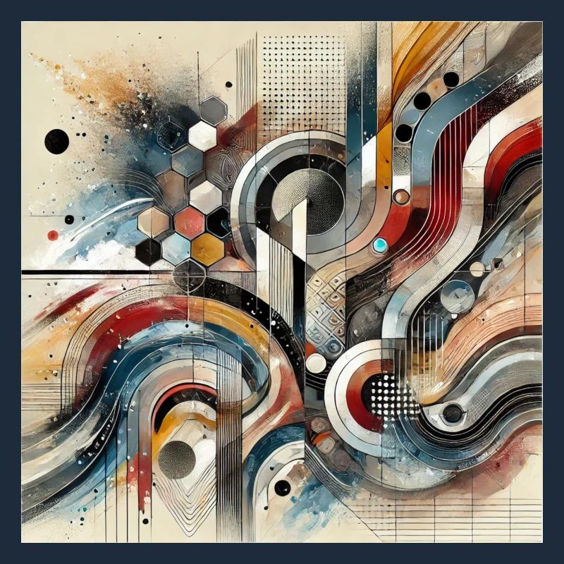 Auffällige Bewegung - Abstraktes Gemälde