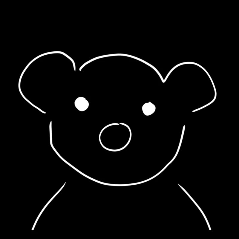 Bear symbol animal head