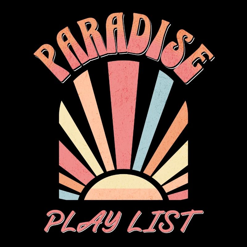 T SHIRT PLAGE PLAYLIST DU PARADIS