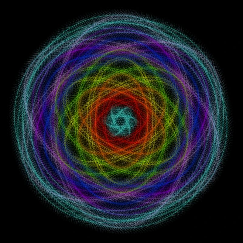 Hypnotischer Regenbogen