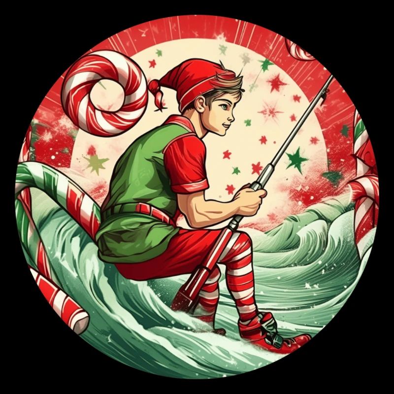 Pêche aux elfes de Noël