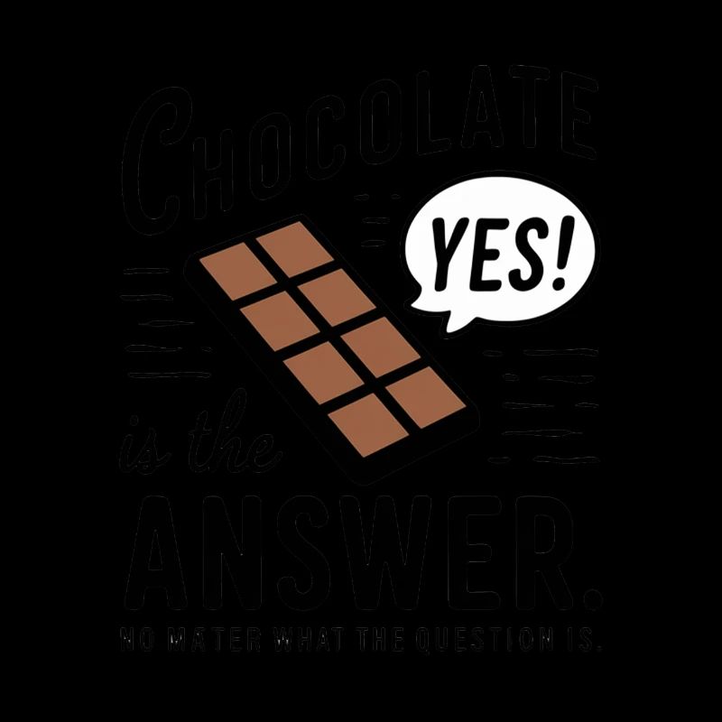 Le chocolat est la réponse. Peu importe la question