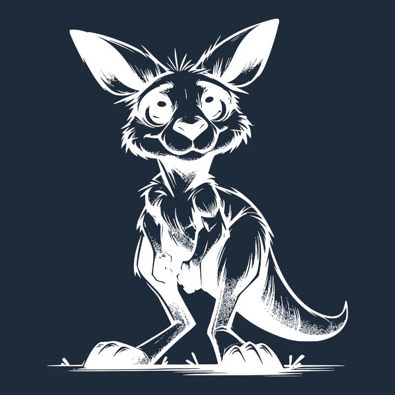 Mignon mignon bébé kangourou australien mignon