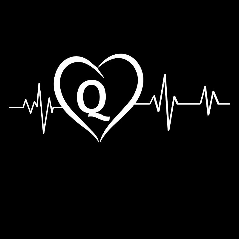Heartbeat Buchstabe Q