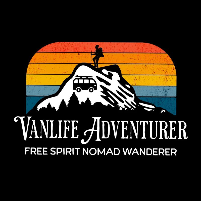 Vanlife adventurer - rainbow pride colours