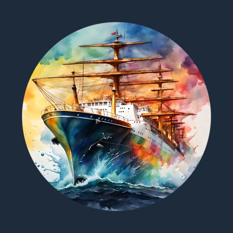 Schiff Gross runder Batch