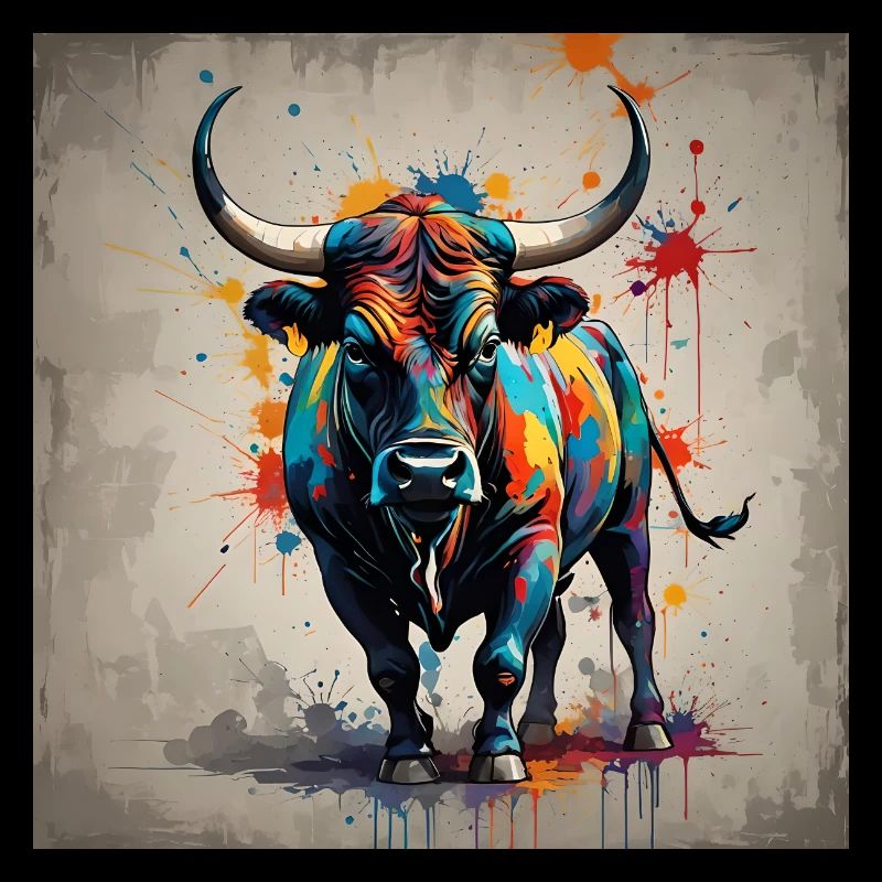 Bull coloured