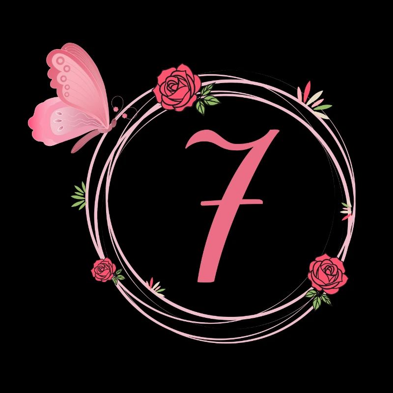 7e anniversaire papillon et fleurs fillettes