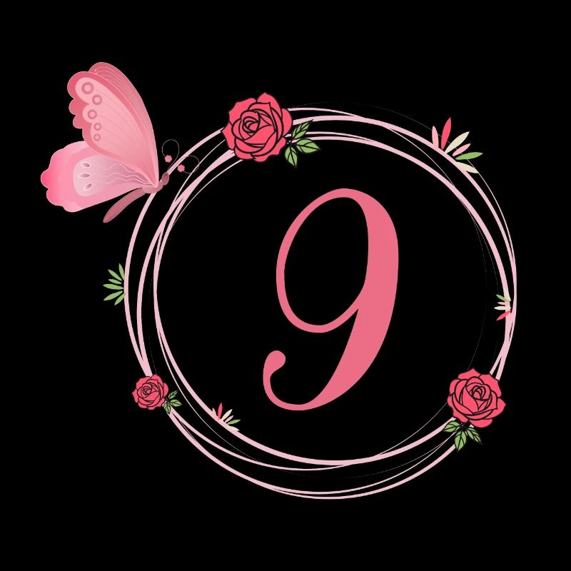 9e anniversaire papillon et fleurs fillettes