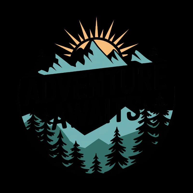 Adventure Awaits – Mountain Panorama