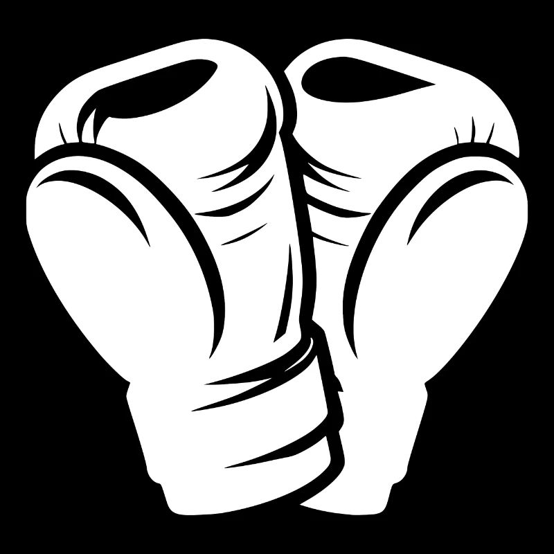 Deux gants de boxe symboles de boxe