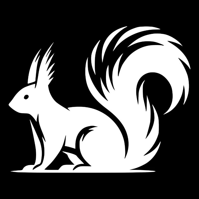 Mignon mignon écureuil Dessin