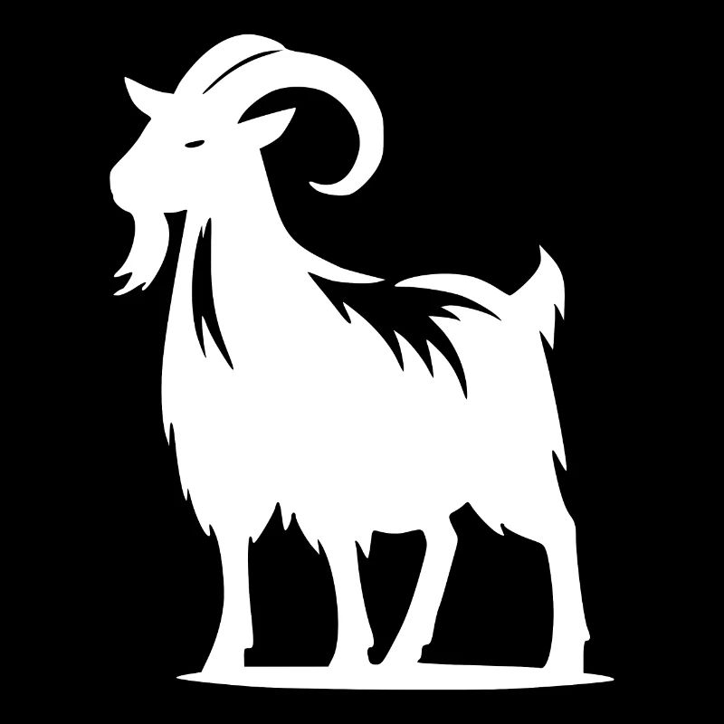 Boby bouc têtu avec des cornes portrait