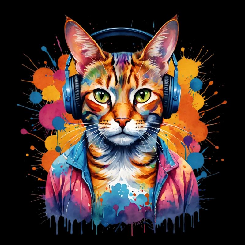 Kreativer Katzen DJ