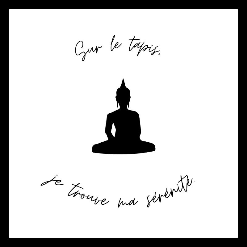 Yogi sur tapis