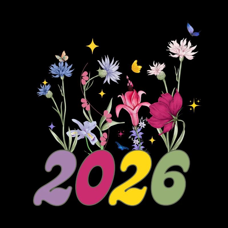Année de naissance 2026 fleurs sauvages