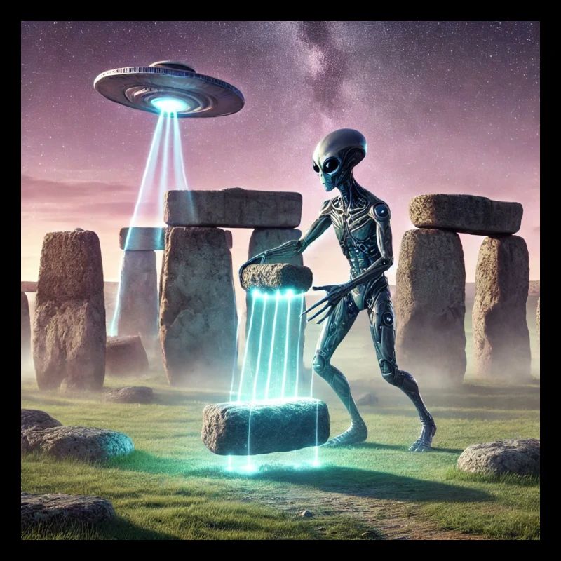 Alien builds Stonehenge