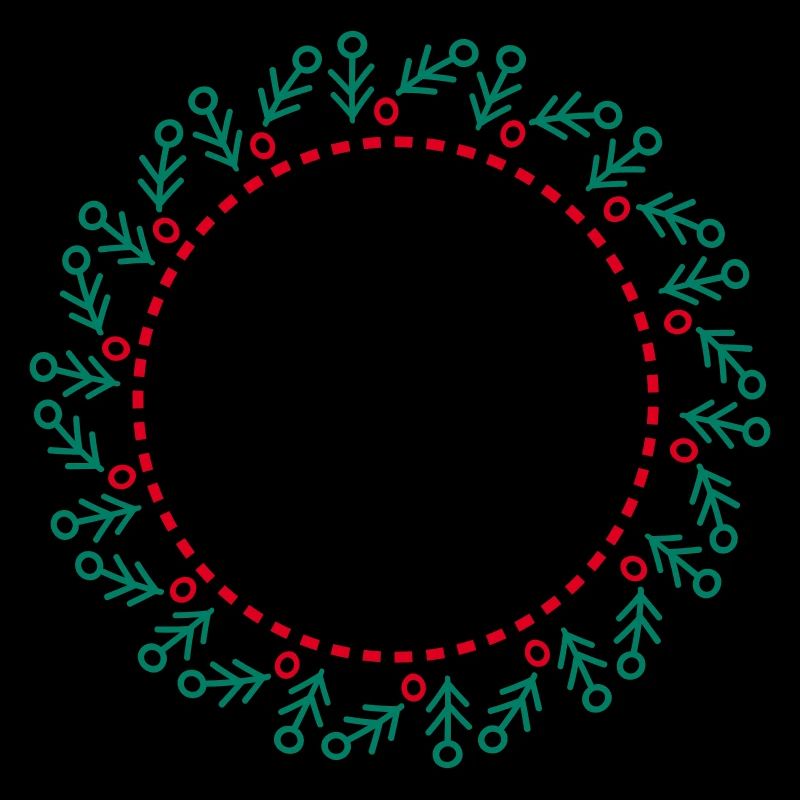 Neujahrs- und Weihnachtskranz