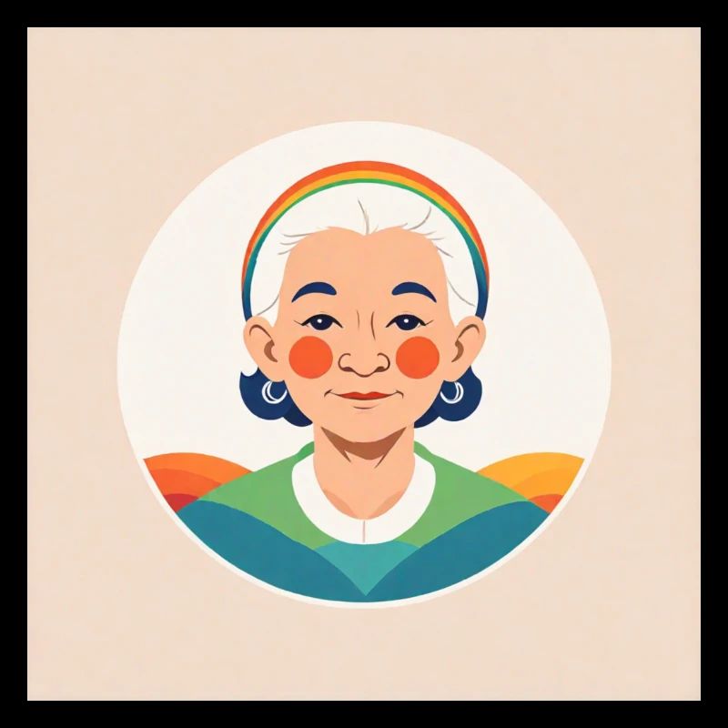 Regenbogen Oma