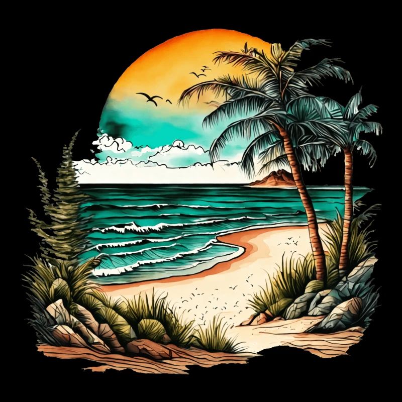 Plage pour le surfeur