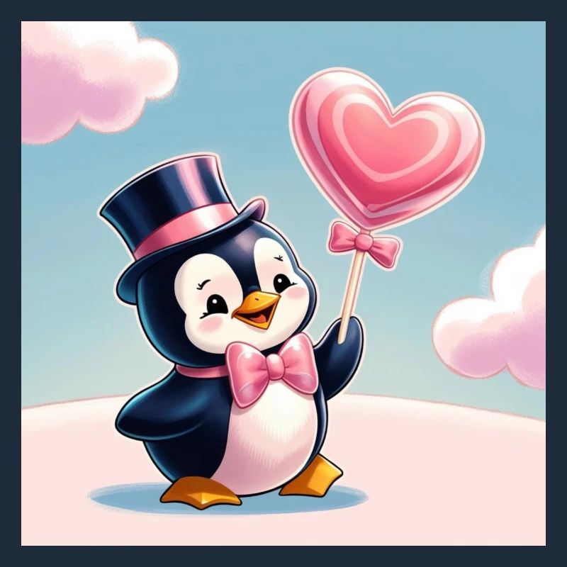 Pinguin mit Herz