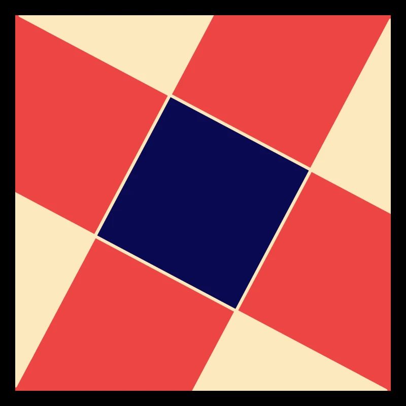 Multiple squares with different colors