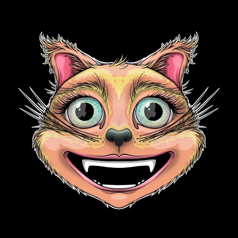 chat roux heureux