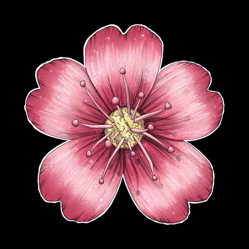 Dark pink flower