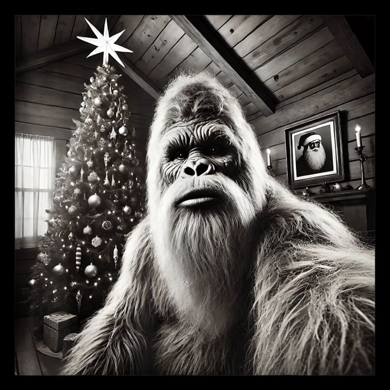 Funny Bigfoot Sasquatch Christmas