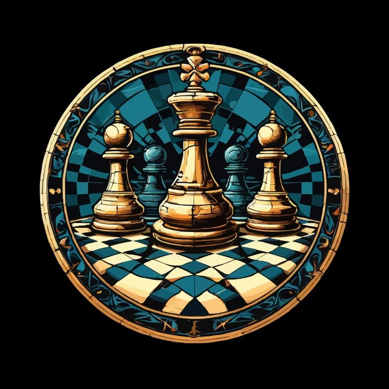 Schach Kreis Brett