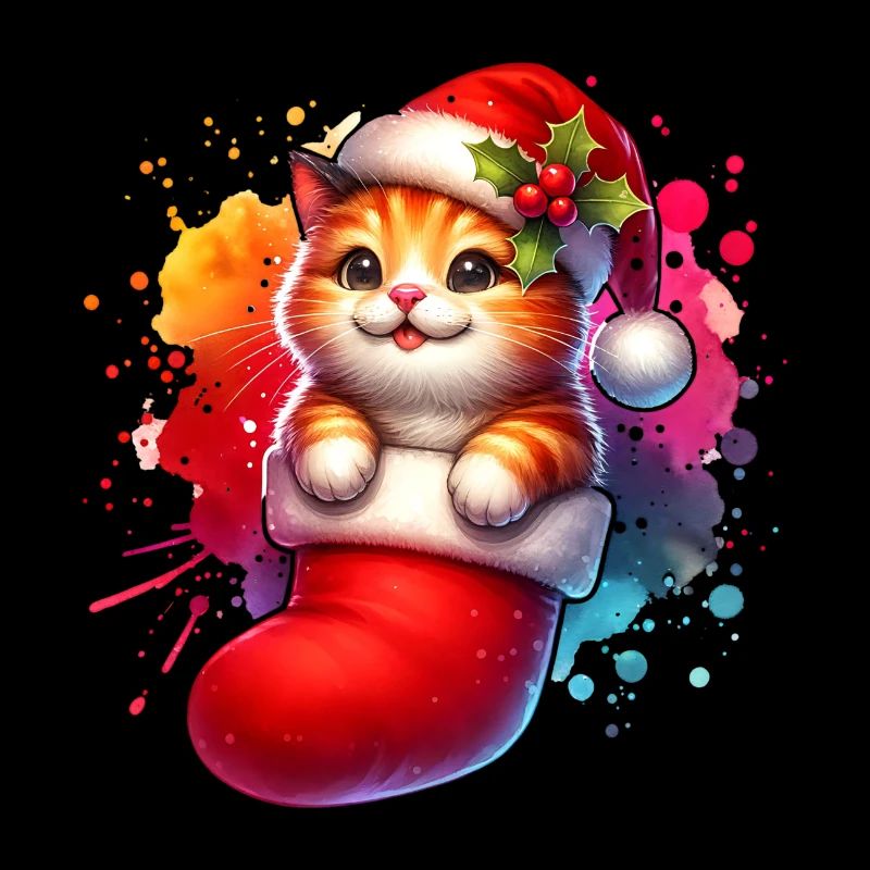 Chat mignon Noël