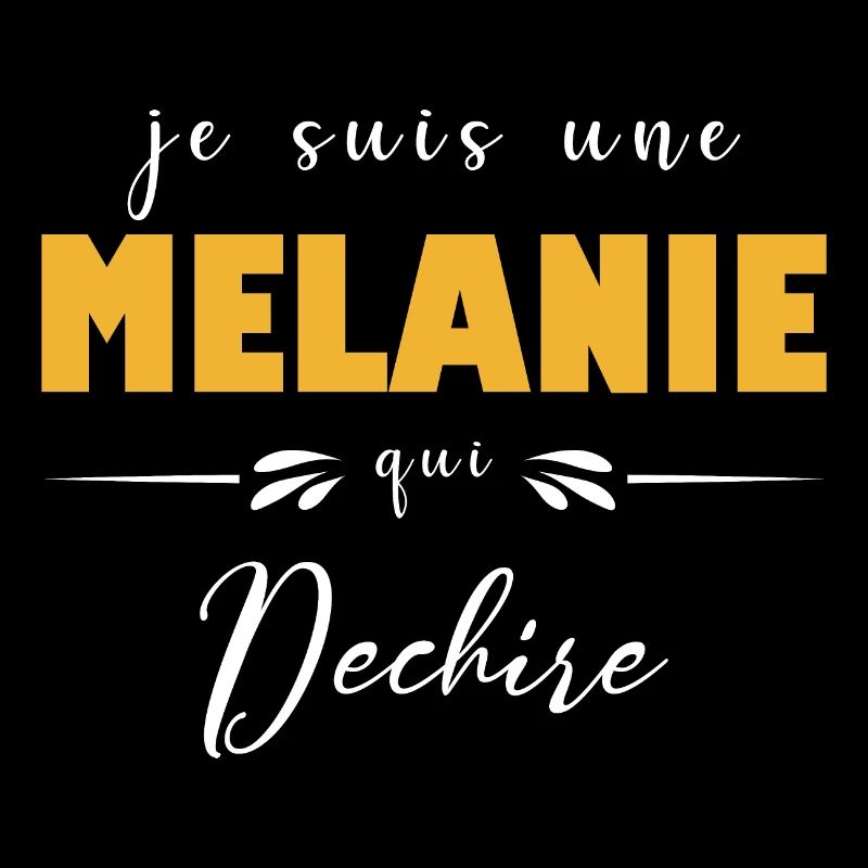T-Shirt Ich bin eine Melanie, die rockt
