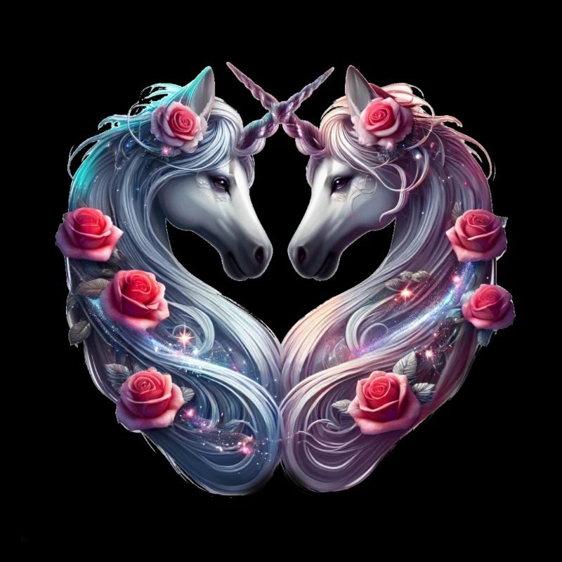 Vales Heart - Valentinstag Einhörner Romantik