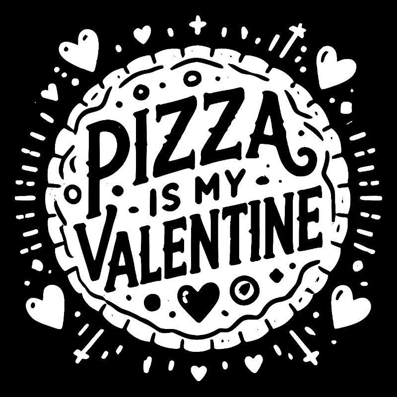 La pizza est ma Saint-Valentin