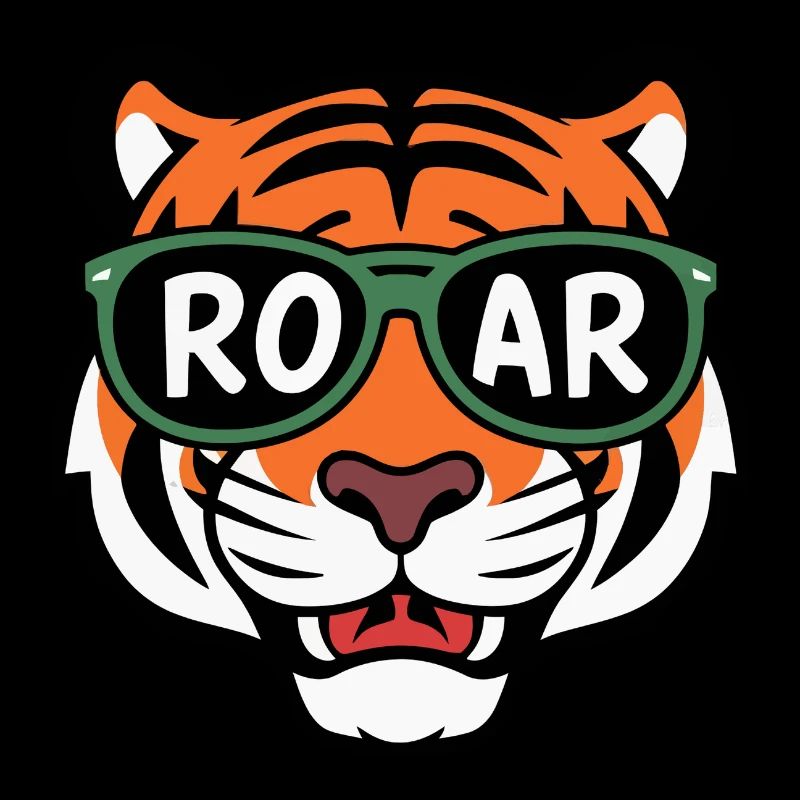 Cooler Tiger mit Sonnenbrille