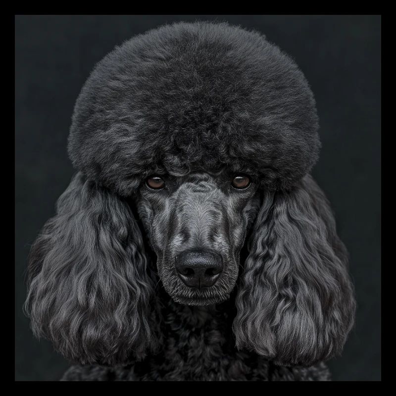 Black Animals - Black Poodle