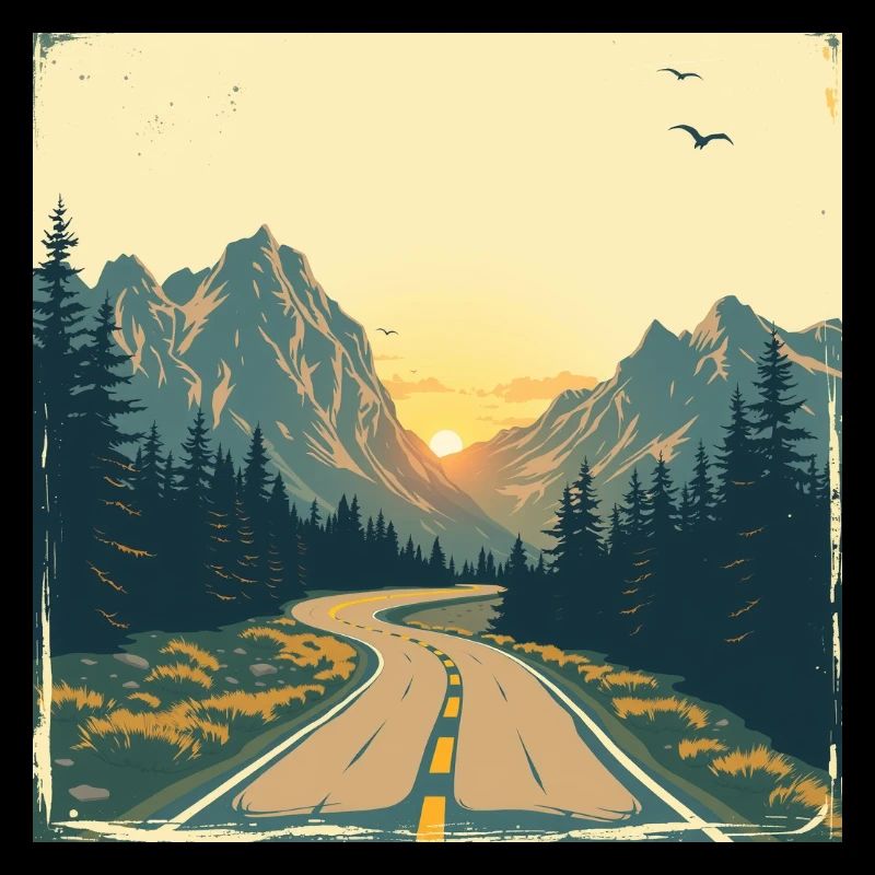 Endless Roads – Retro Mountain Adventure