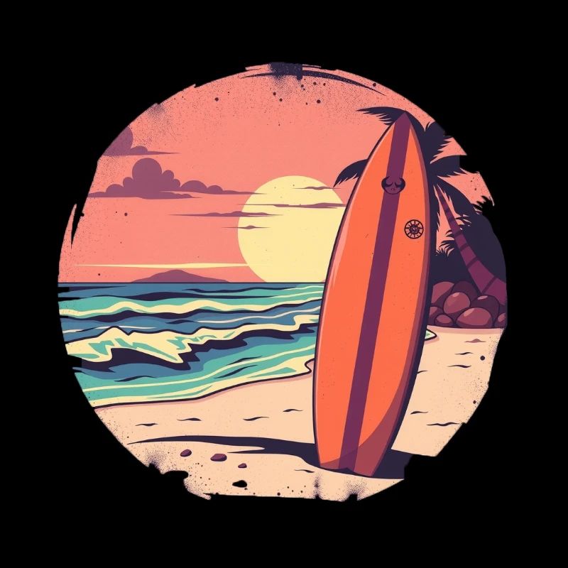 Retro Surf Vibes – Endloser Sommer