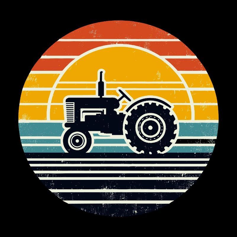 Vintage Tractor Farmer Agriculture Tractors