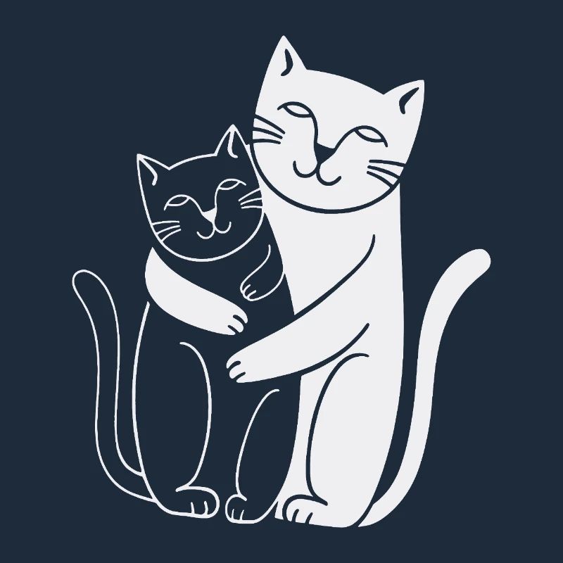 Chat Blanc & chat noir