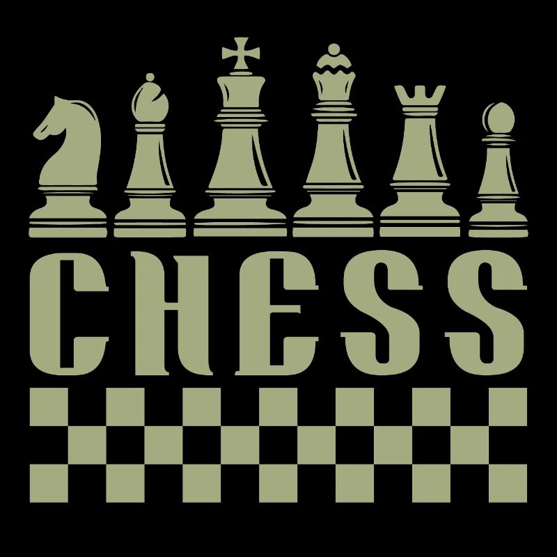 Think Retro Chess Player Geschenk Schach Sport