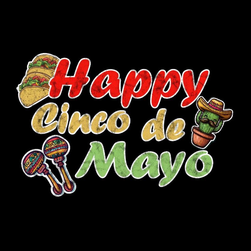 Happy Cinco de Mayo Lustiges Mexiko Feier Design
