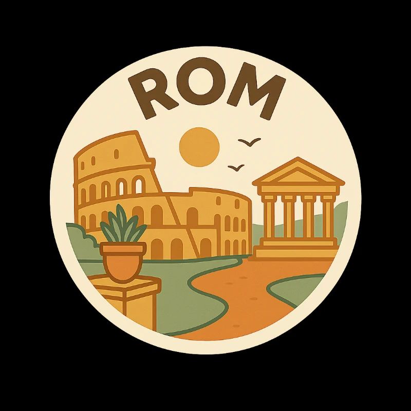 Vintage Rome – Colisée Rétro Graphique